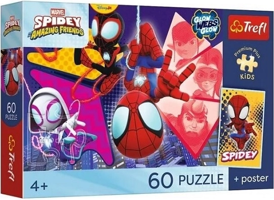 Puzzle Premium Plus Kids Spidey és barátai – Hihetetlen kaland 60 darab