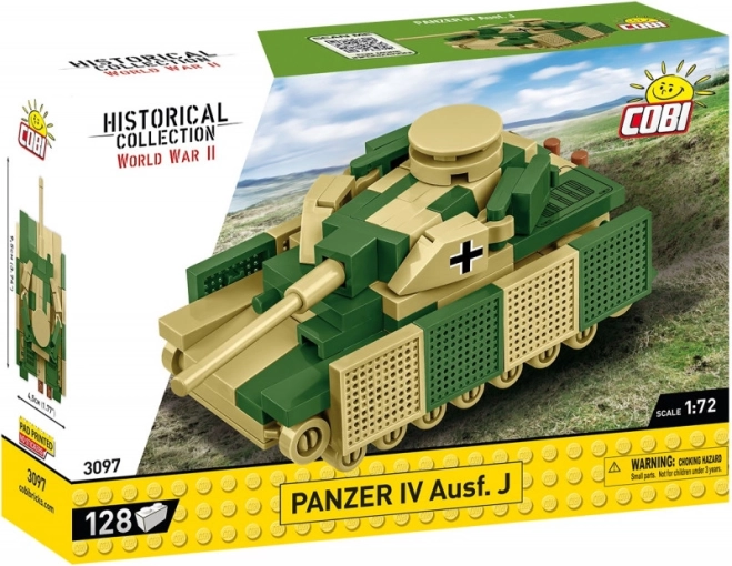 Panzer IV Ausf. J modell tank építőkockákból