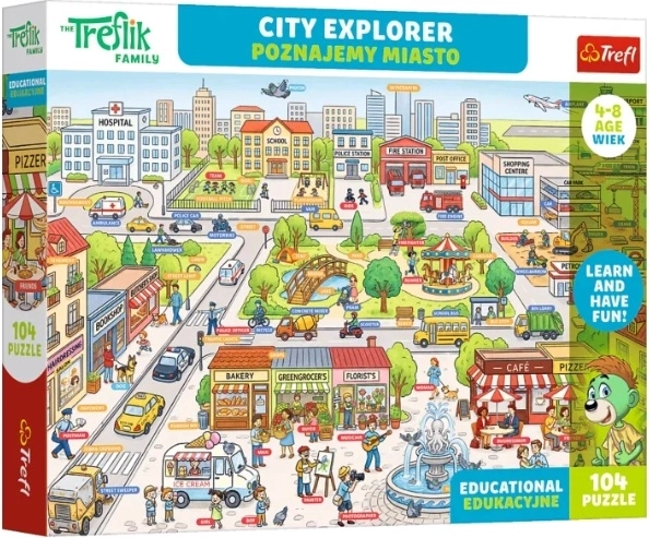 Edu puzzle 104 darab Poznajemy miasto