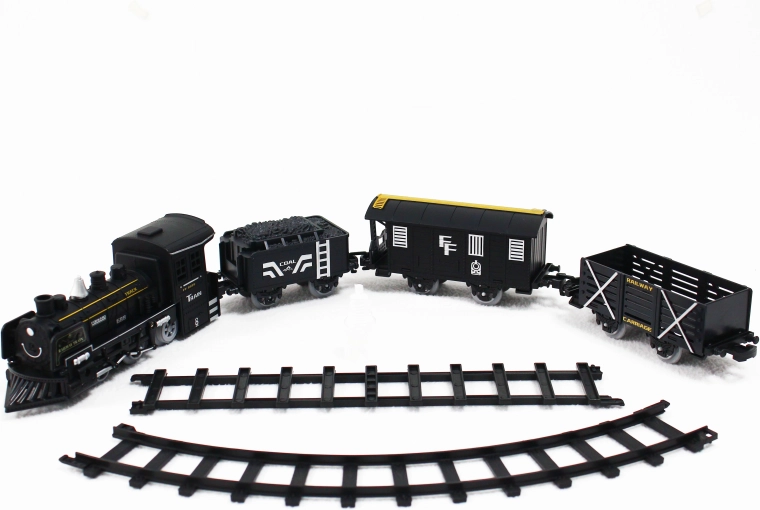 Elektromos vasút – gőzmozdony füsttel, fénnyel és hanggal, elemmel működik