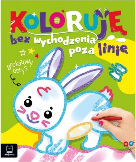 Csillogó körvonalú színező – nyuszival