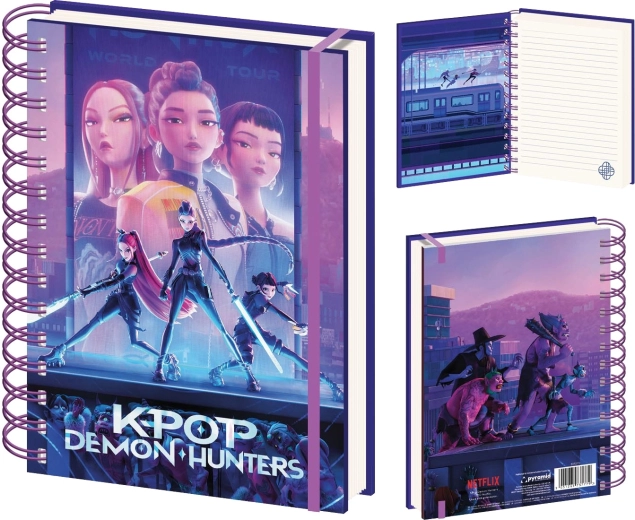Spirálfüzet A5 K-pop Demon Hunters
