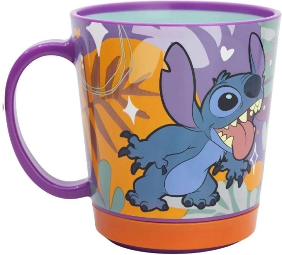 Biztonságos Stor Lilo és Stitch Smartgrip műanyag bögre 410 ml - 1 db