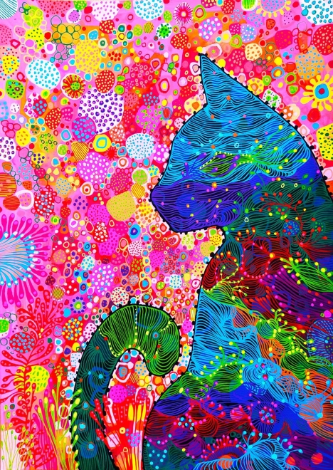 ENJOY Kóbor macska puzzle 1500 darab