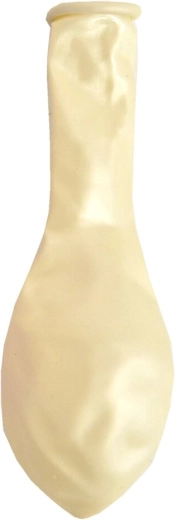 Gyöngyházfényű bézs latex lufi 30 cm (1 db)