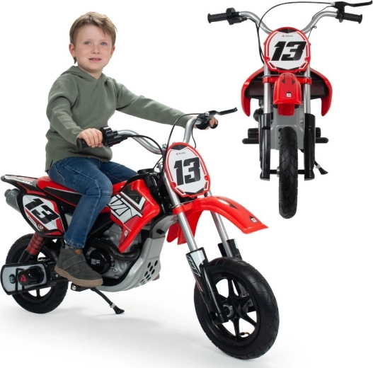 INJUSA 24V piros elektromos gyerek motocross motor