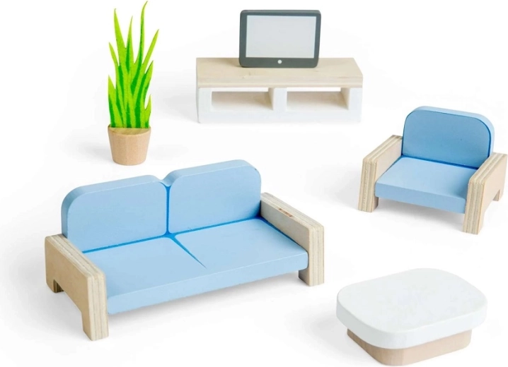 Bigjigs Toys fa babaházbútor – nappali