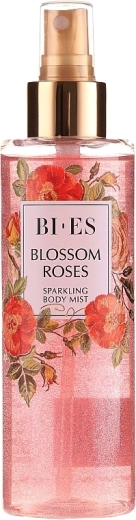 BI-ES Blossom Roses csillámos testpermet 200 ml