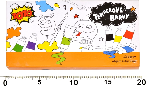 12 db temperafestékkészlet