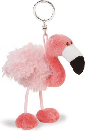 Flamingó beanbag kulcstartó 10 cm - 1 db