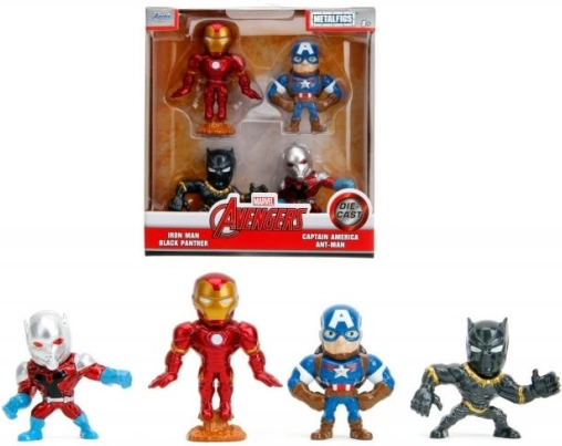 MARVEL AVENGERS fém figura szett 6 cm – 4 db