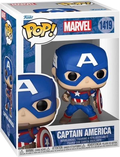 Funko Pop! Marvel új klasszikus Captain America #1419 - 1 db