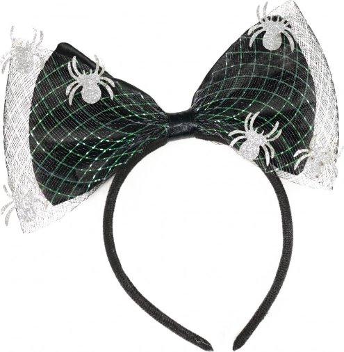 Fejpánt masnival és pókokkal