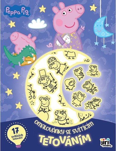 Peppa malac kifestő világító tetoválással