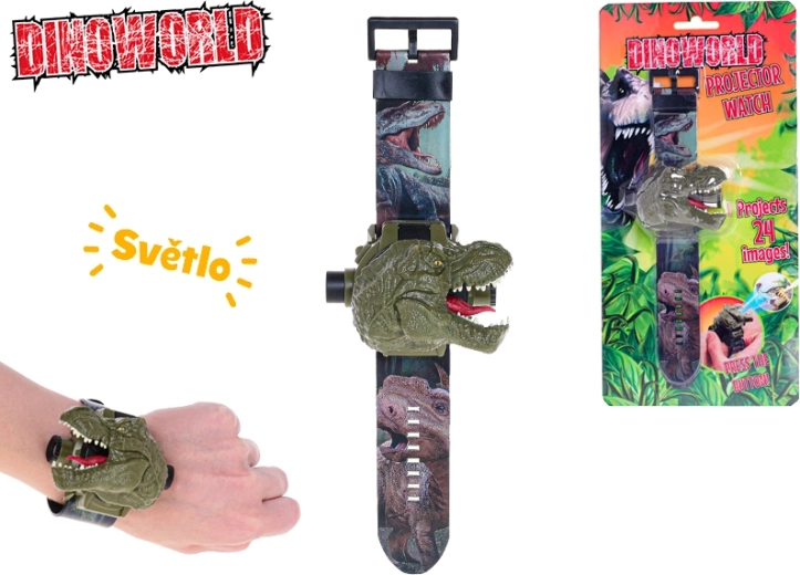 Dinoworld gyerek vetítős karóra 24 dinoszaurusszal