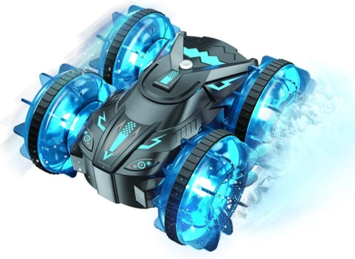 Drivero RC kétéltű offroad – kék távirányítós autó vízre és terepre