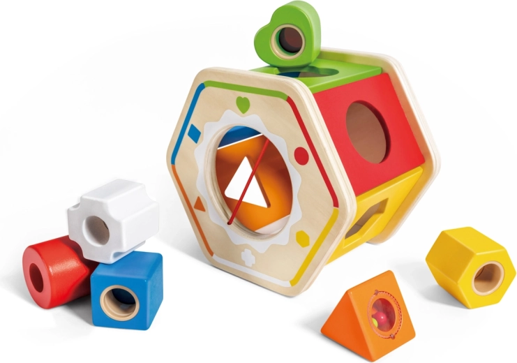Hape fa formaillesztő geometriai formákkal