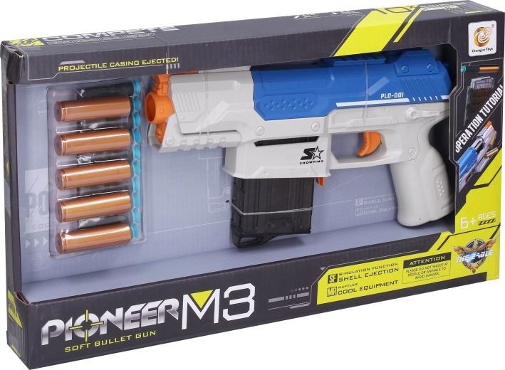 Pioneer M3 puska habszivacs lövedékekkel és hüvelyekkel – 1 db