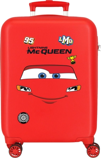 Gyermek keményfalú bőrönd Cars Villám McQueen piros 50 cm 33 l