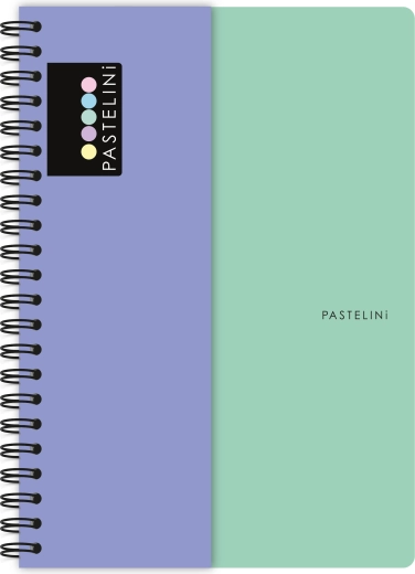 PASTELINI A4 gyűrűs jegyzetfüzet zöld-lila