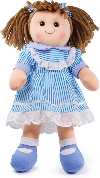 Bigjigs Toys Amelia textilbaba, 38 cm