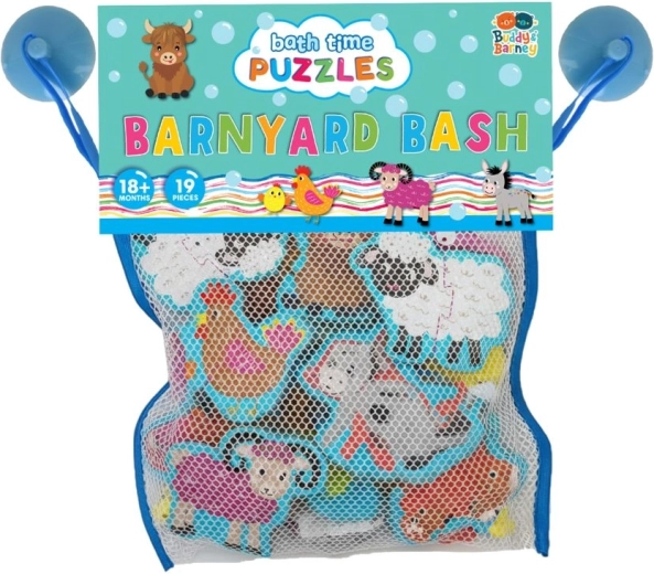 Buddy & Barney fürdőmatricák farmás puzzle