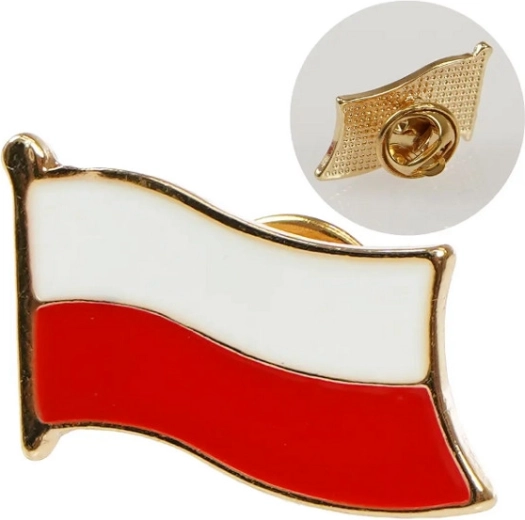 Kitűző jelvény Lengyelország zászlajával