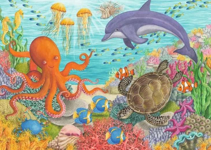 RAVENSBURGER Ocean barátai puzzle, 35 darab