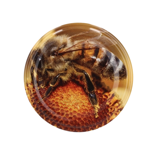 82 mm-es méh- és mézmintás tetőkészlet, 10 db