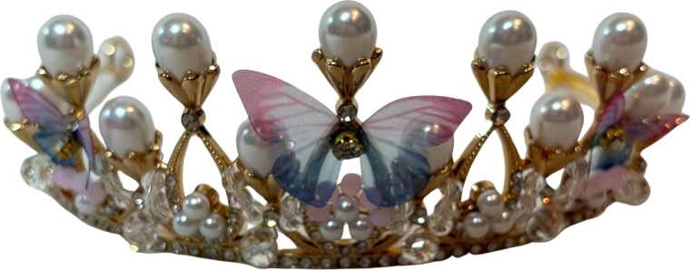 Rózsaszín Butterfly Crown fejpánt kislányoknak