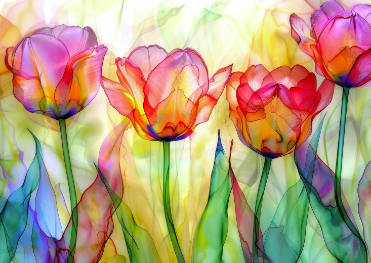 Enjoy puzzle Tulipános kert 1000 darabos