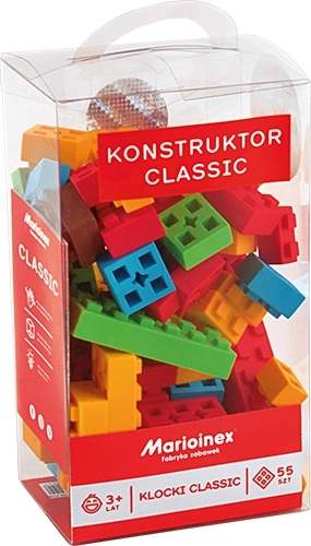 Klasszikus puha építőjáték 55 darabbal