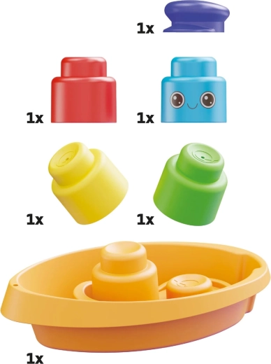 Momy Soft puha kockák csónakkal