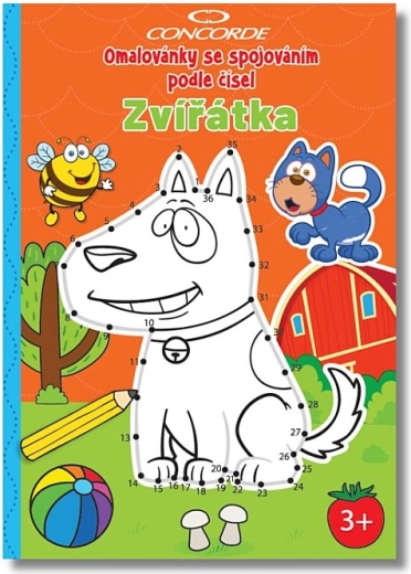 Számozott összekötős színező CONCORDE – állatkák