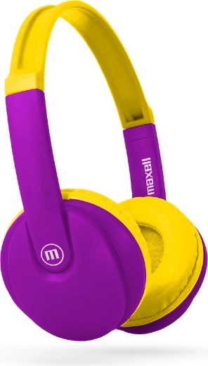 Maxell HP-BT350 gyermek Bluetooth fejhallgató sárga/lila