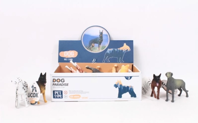 Dog Paradise realisztikus kutyafigurák 12,5 cm (12 db)