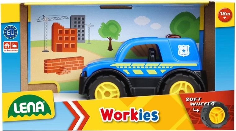 LENA Workies rendőrautó 12 cm