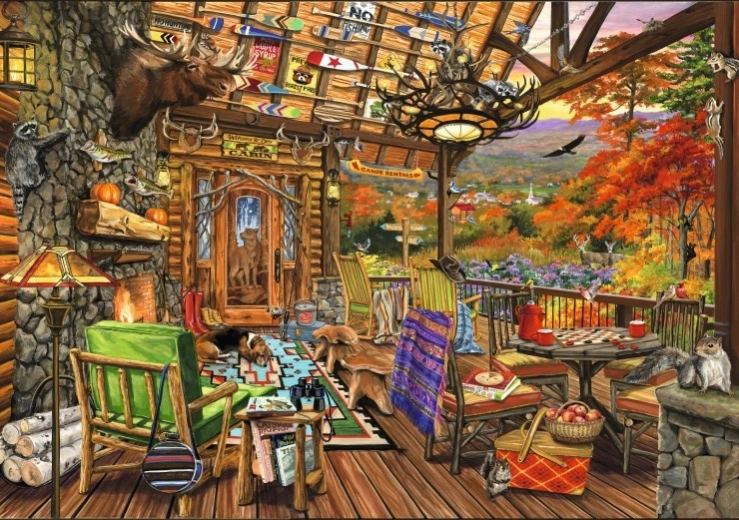 BLUEBIRD puzzle Adirondack verandája 2000 darab