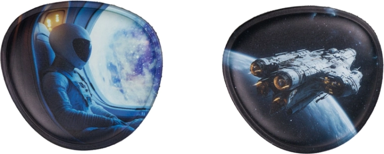 Cserélhető BAAGL Baaglies kitűzők – űr, 2 db-os készlet