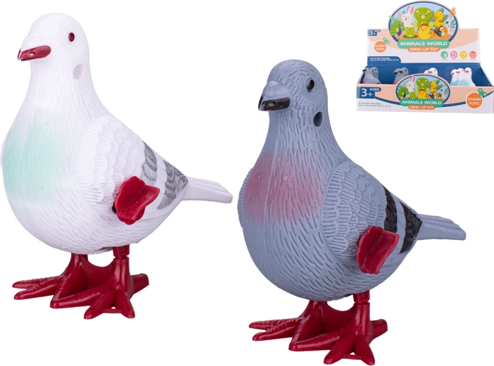 Ugráló galamb 11 cm – mechanikus felhúzós játék