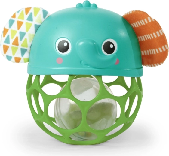 Világító zenélő csörgő OBALL Bright Starts Giggle & Glow babáknak 3 hó+