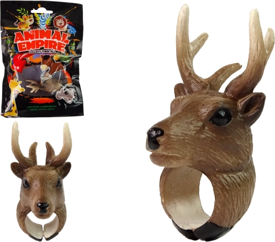 Szarvasfejes gyűrű gyerekeknek