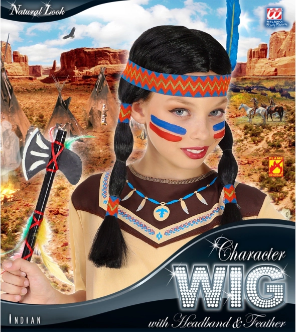 Paróka fejpánttal Indián