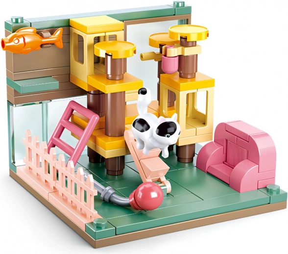 Sluban Mini Építőkocka Sarok macskáknak