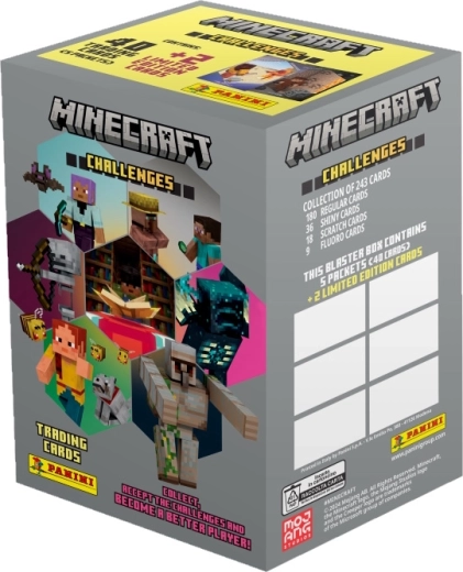 Minecraft gyűjtőkártyák – Challenges blaster box