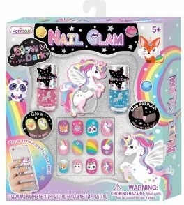 Világító felragasztható körmök kiegészítőkkel