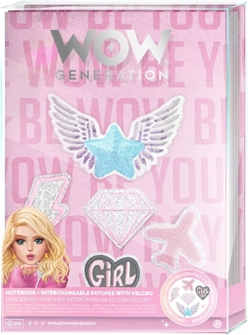Konfigurálható WOW Generation jegyzetfüzet cserélhető foltokkal A5