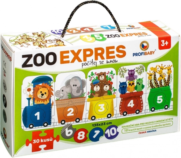 Puzzle ZOO Express - Számolj Velem 30 Darabos