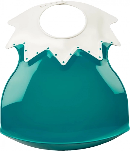 Műanyag előke gallérral Deep Peacock