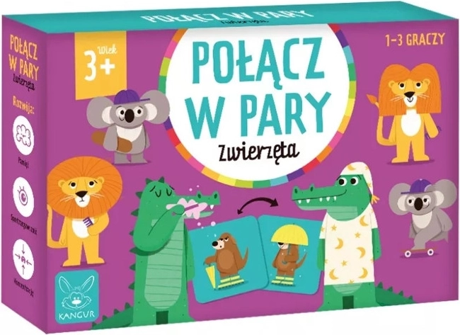 Memóriajáték Állatok – párok összekapcsolása